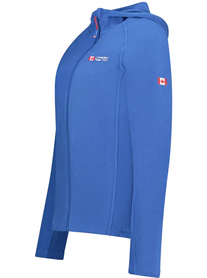 Veste micro-polaire à capuche tugoodeak – canadian peak Bleu roi - Kiabi
