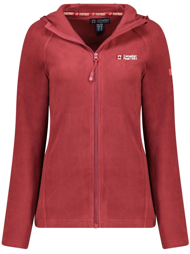 Veste micro-polaire à capuche tugoodeak – canadian peak Bordeaux - Kiabi