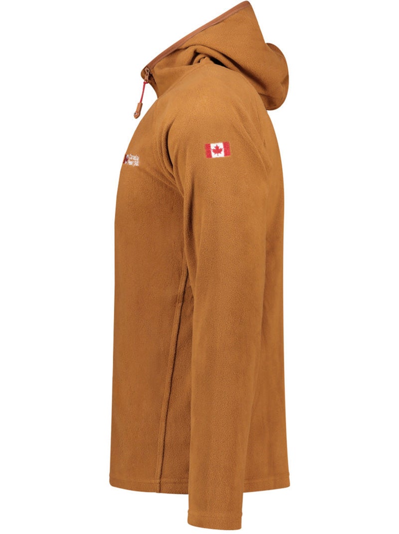 Veste micro-polaire à capuche tugoodeak – canadian peak Camel - Kiabi