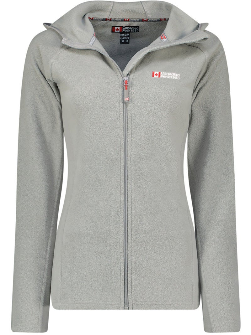 Veste micro-polaire à capuche tugoodeak – canadian peak Gris clair - Kiabi