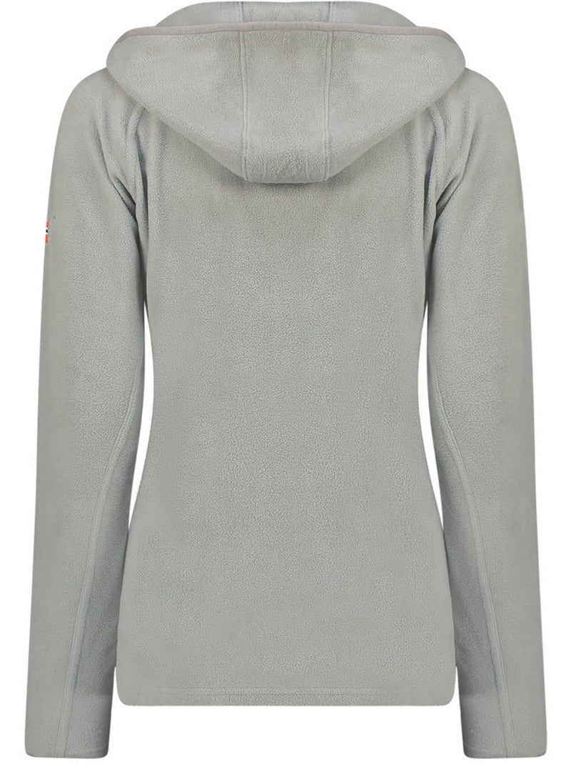 Veste micro-polaire à capuche tugoodeak – canadian peak Gris clair - Kiabi