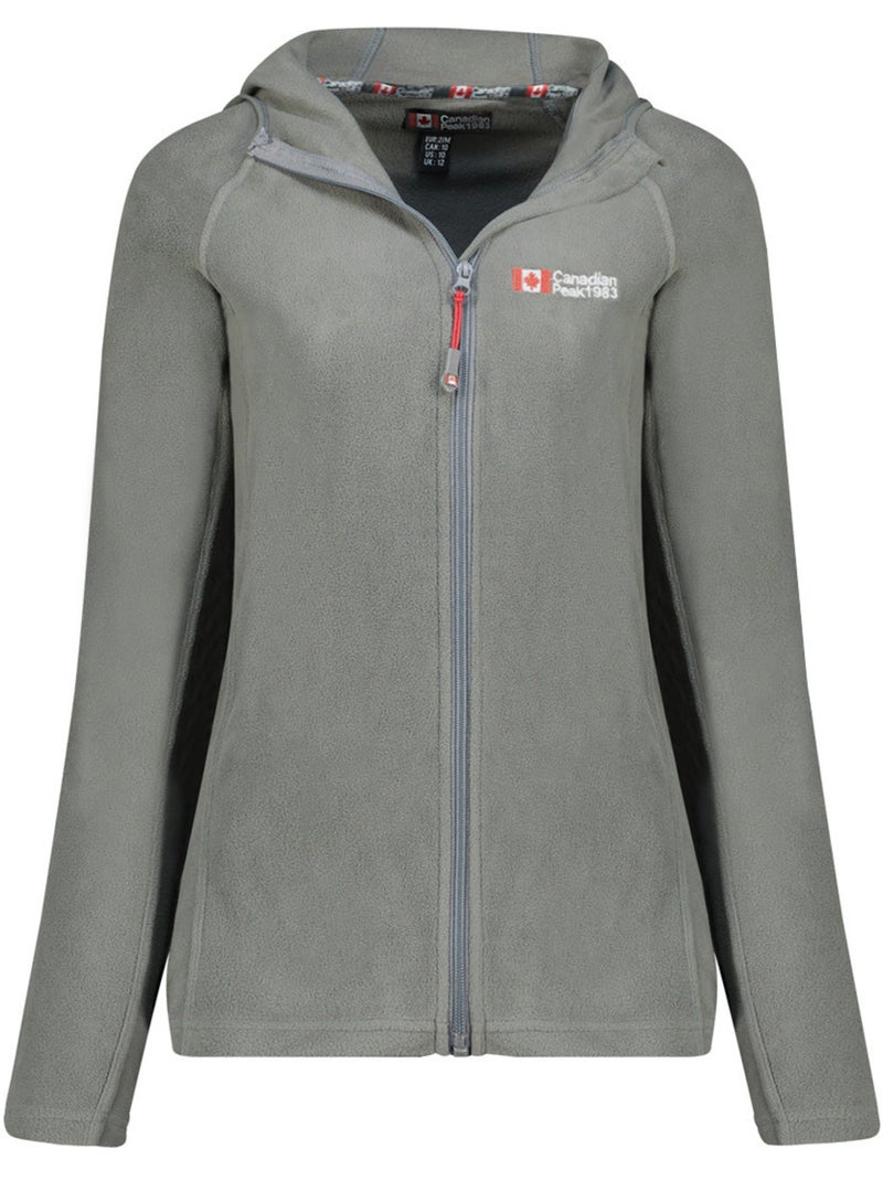 Veste micro-polaire à capuche tugoodeak – canadian peak Gris foncé - Kiabi