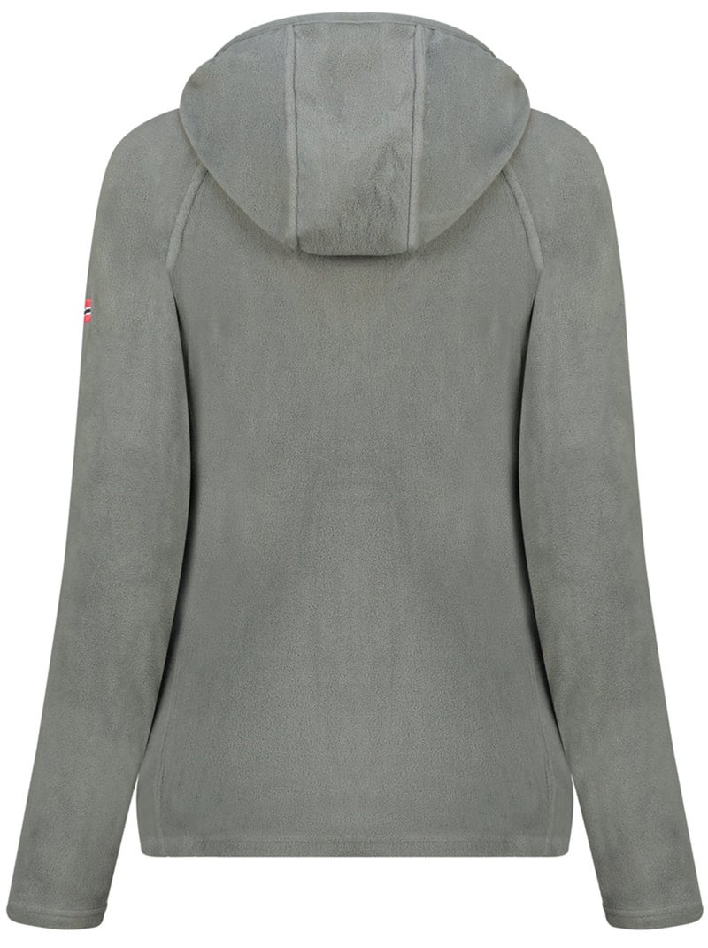 Veste micro-polaire à capuche tugoodeak – canadian peak Gris foncé - Kiabi