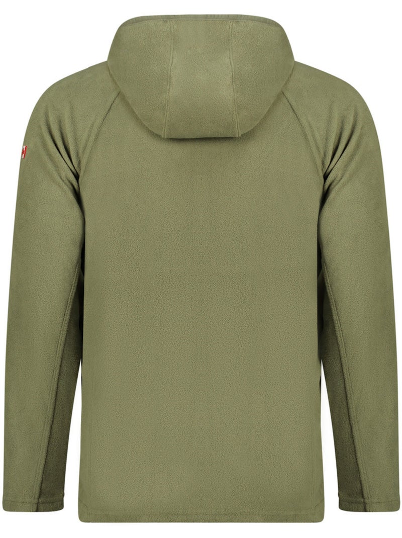 Veste micro-polaire à capuche tugoodeak – canadian peak Kaki - Kiabi