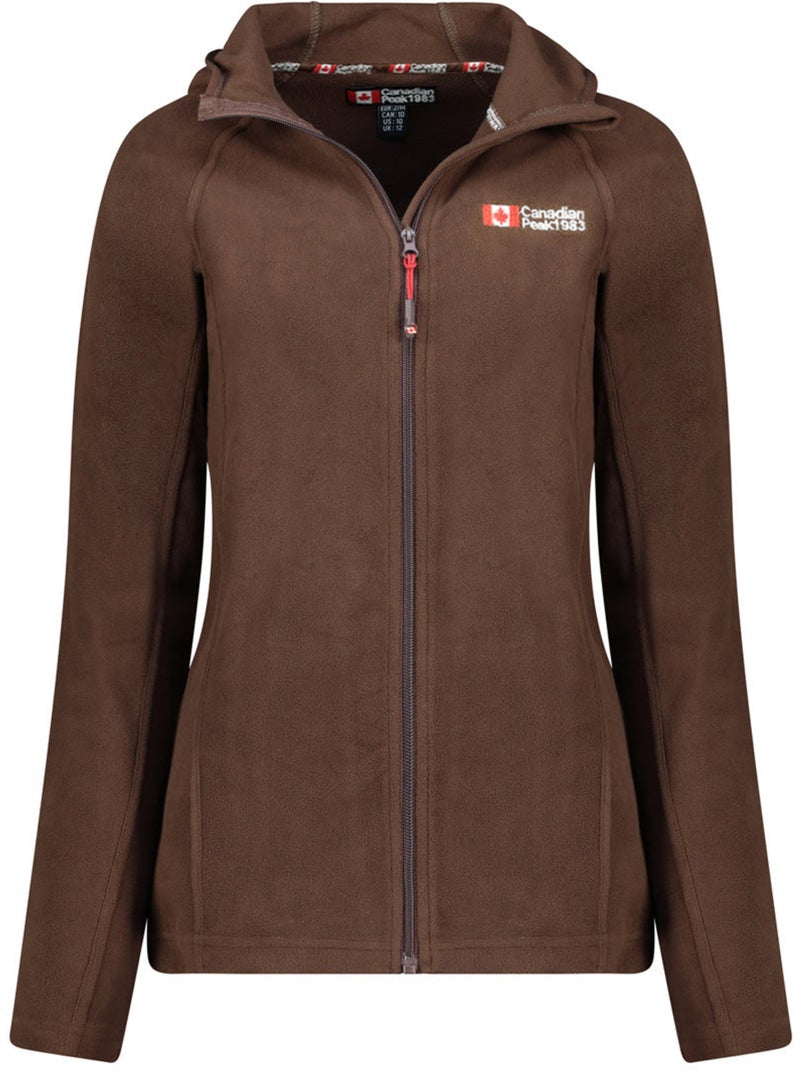 Veste micro-polaire à capuche tugoodeak – canadian peak Marron - Kiabi