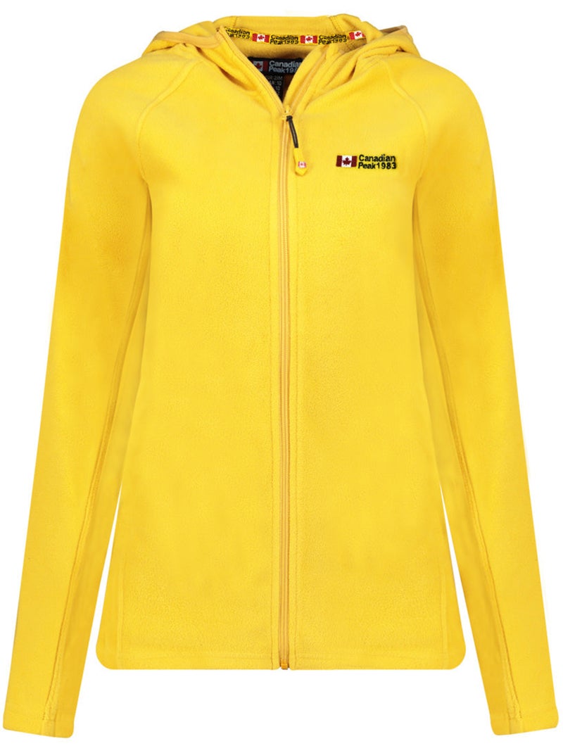 Veste micro-polaire à capuche tugoodeak – canadian peak Moutarde - Kiabi