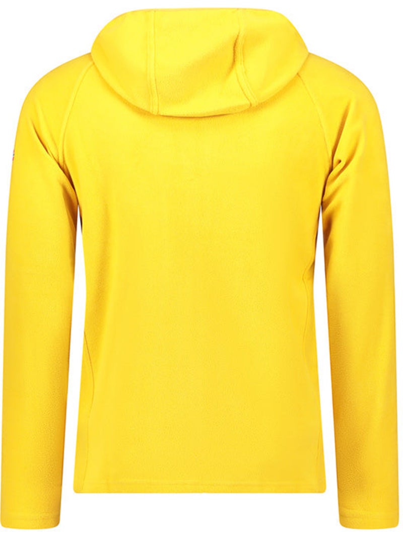 Veste micro-polaire à capuche tugoodeak – canadian peak Moutarde - Kiabi