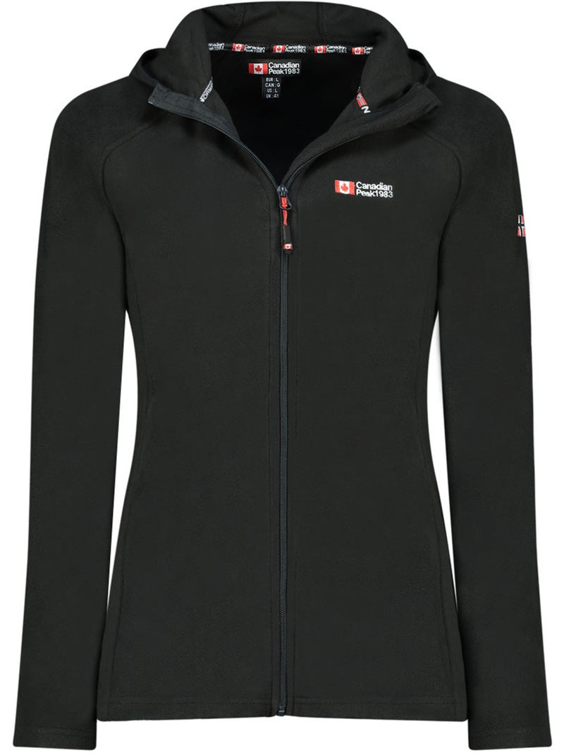 Veste micro-polaire à capuche tugoodeak – canadian peak Noir - Kiabi