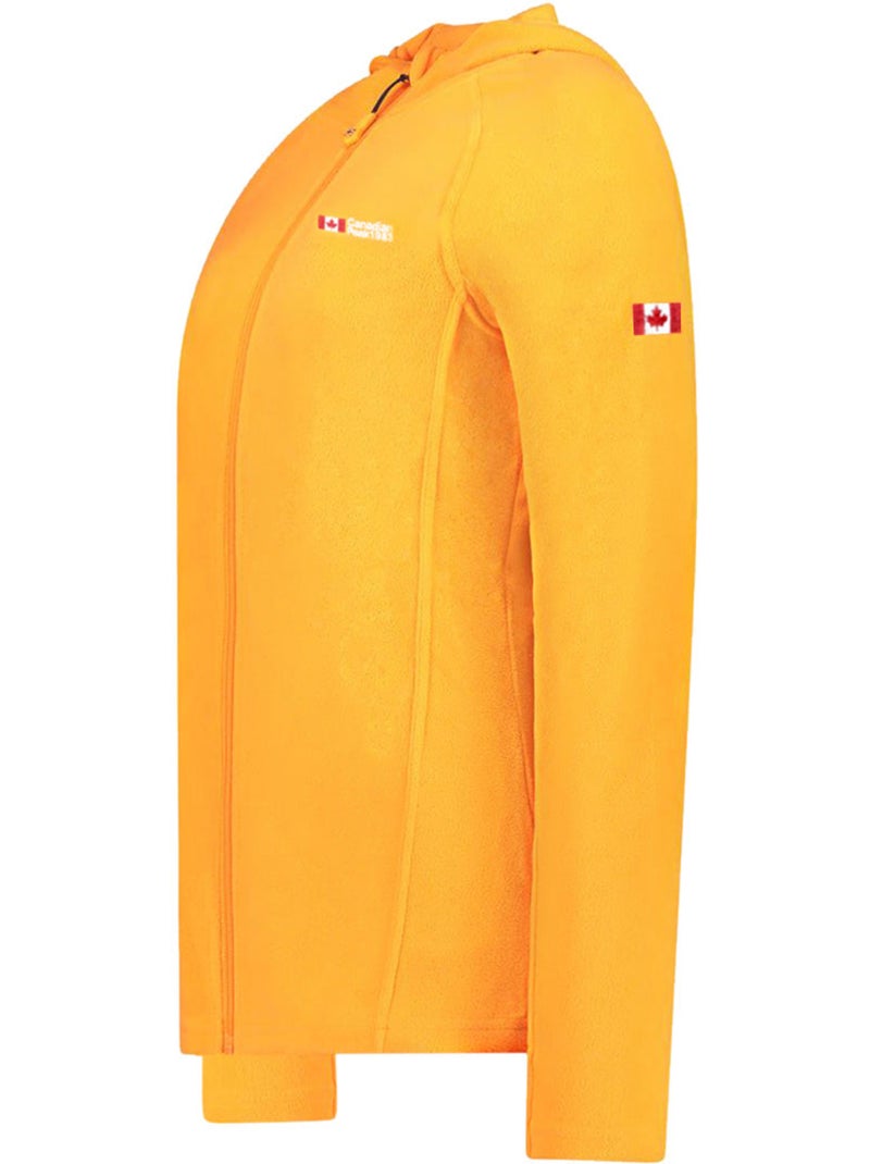 Veste micro-polaire à capuche tugoodeak – canadian peak Orange - Kiabi