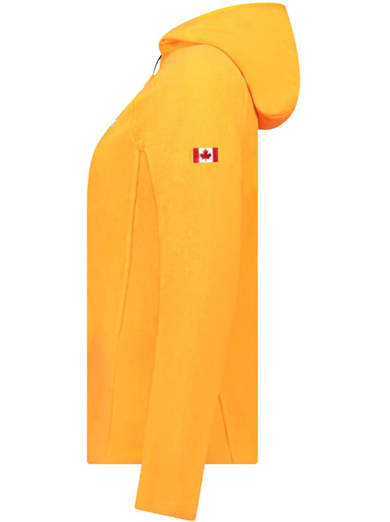 Veste micro-polaire à capuche tugoodeak – canadian peak Orange - Kiabi