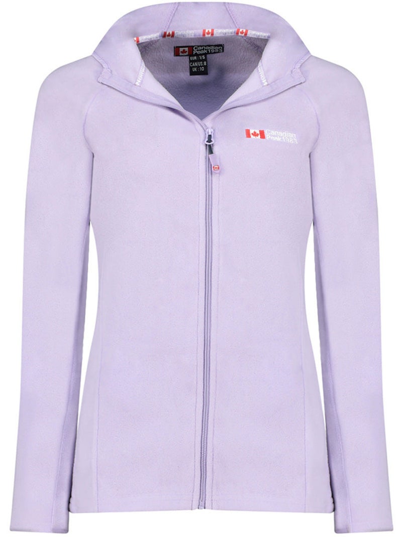 Veste micro-polaire à capuche tugoodeak – canadian peak Parme - Kiabi