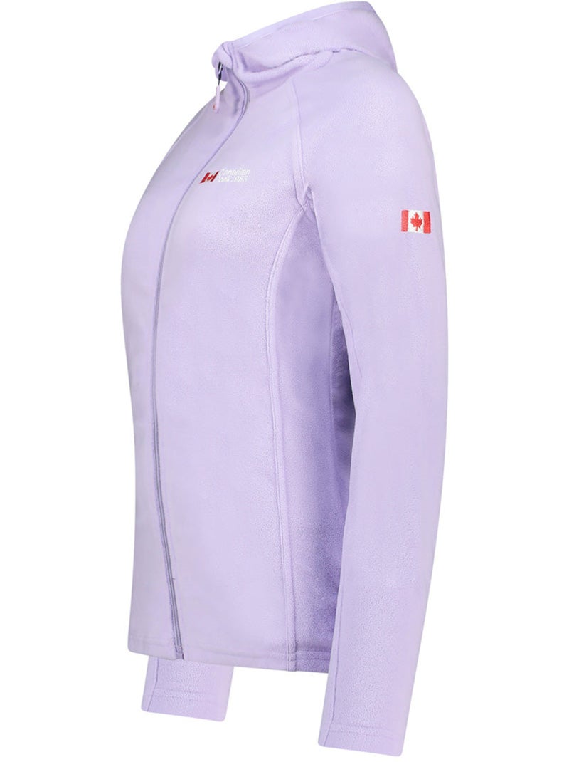 Veste micro-polaire à capuche tugoodeak – canadian peak Parme - Kiabi