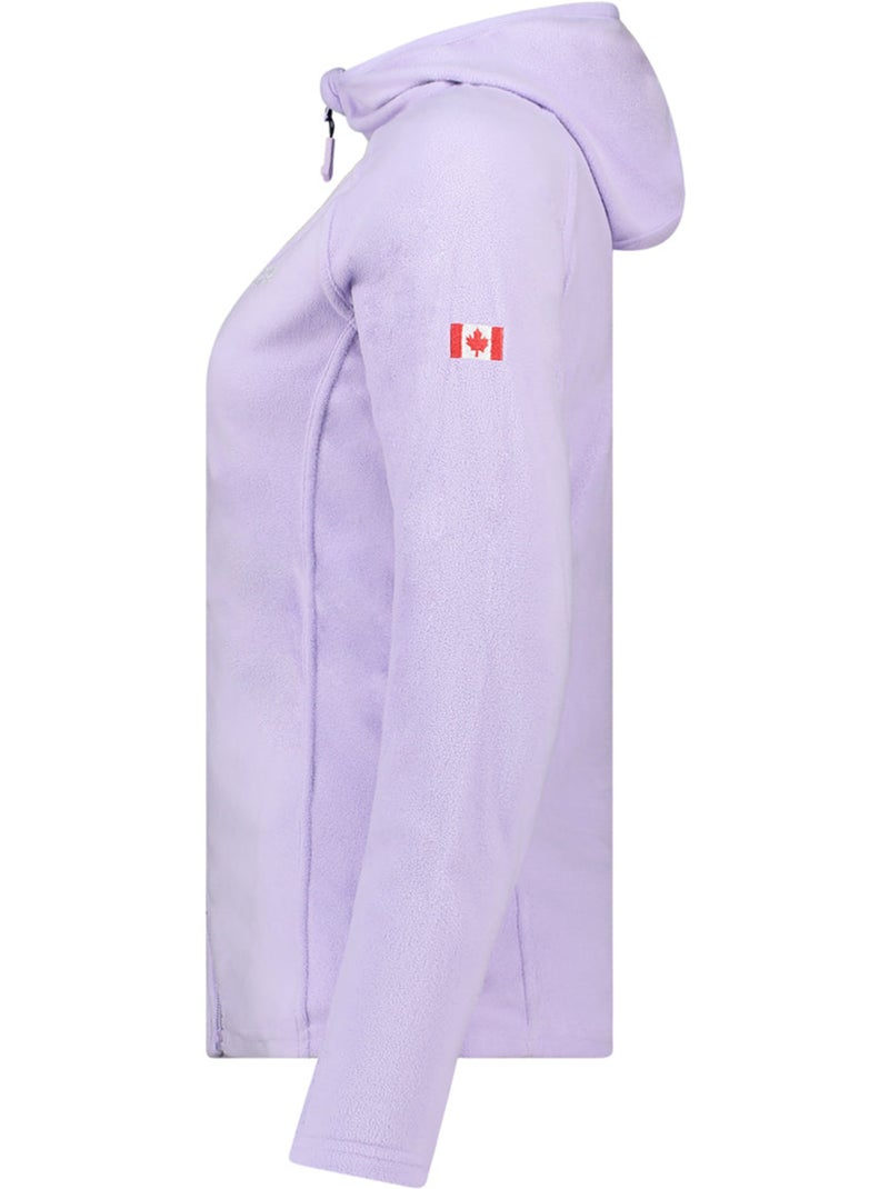 Veste micro-polaire à capuche tugoodeak – canadian peak Parme - Kiabi
