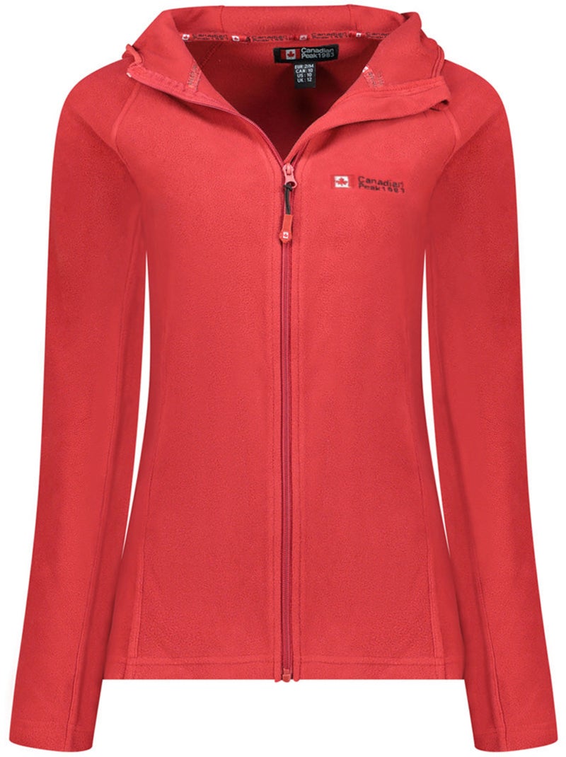 Veste micro-polaire à capuche tugoodeak – canadian peak Rouge - Kiabi