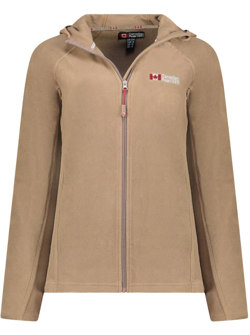 Veste micro-polaire à capuche tugoodeak – canadian peak Taupe - Kiabi