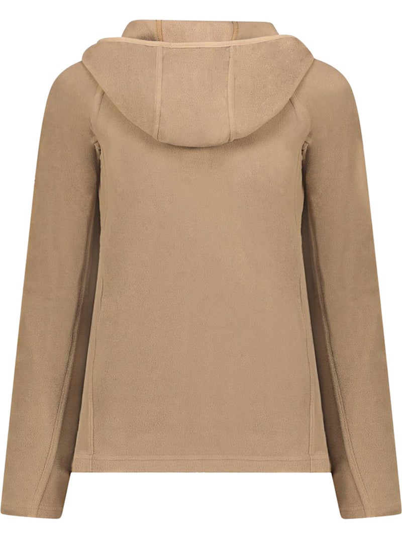 Veste micro-polaire à capuche tugoodeak – canadian peak Taupe - Kiabi