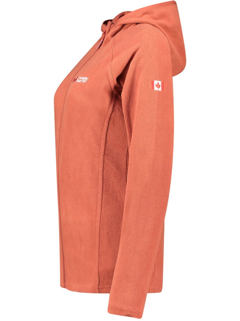 Veste micro-polaire à capuche tugoodeak – canadian peak Terracotta - Kiabi
