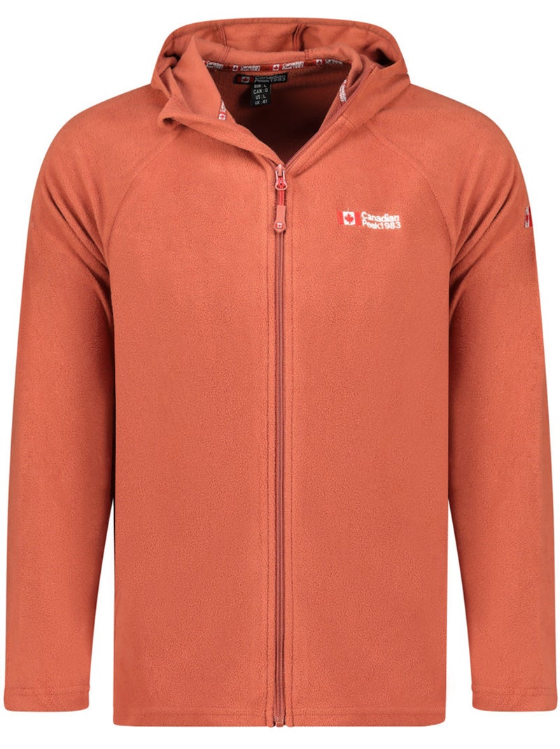 Veste micro-polaire à capuche tugoodeak – canadian peak Terracotta - Kiabi
