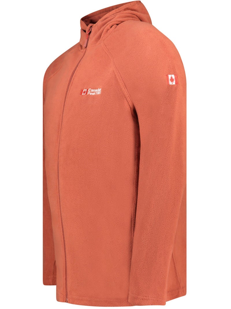 Veste micro-polaire à capuche tugoodeak – canadian peak Terracotta - Kiabi