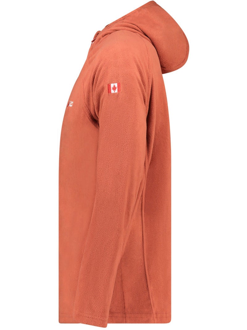 Veste micro-polaire à capuche tugoodeak – canadian peak Terracotta - Kiabi