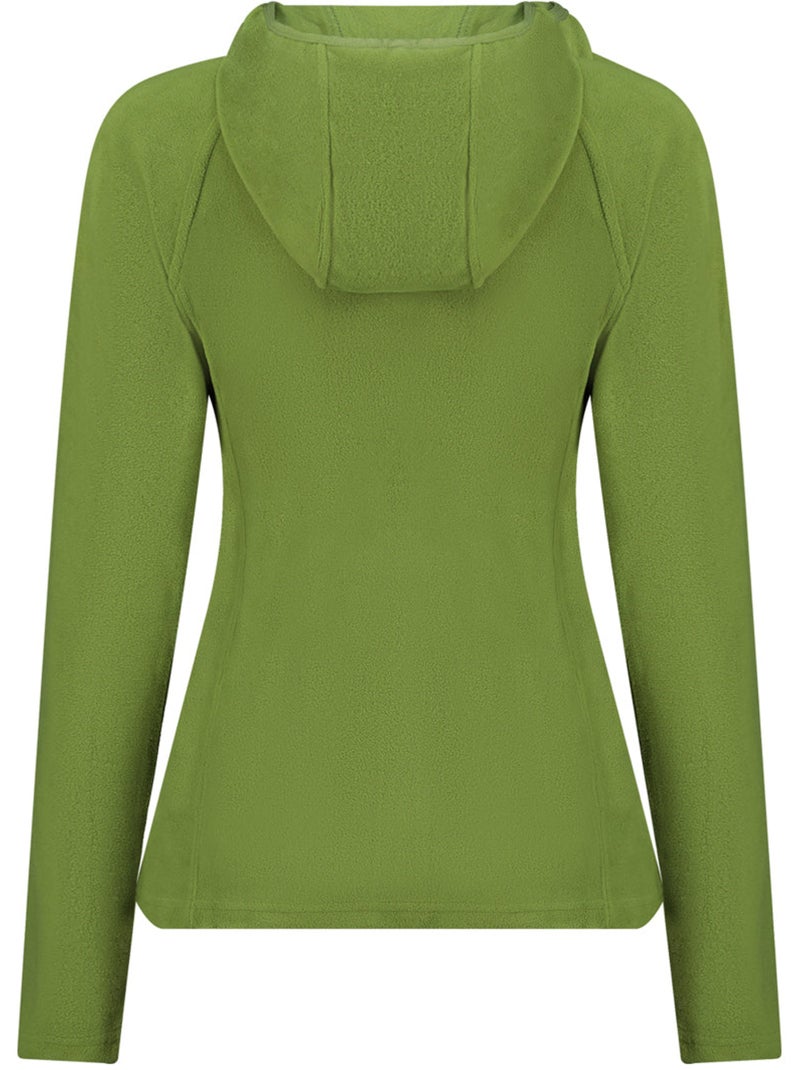Veste micro-polaire à capuche tugoodeak – canadian peak Vert kaki clair - Kiabi