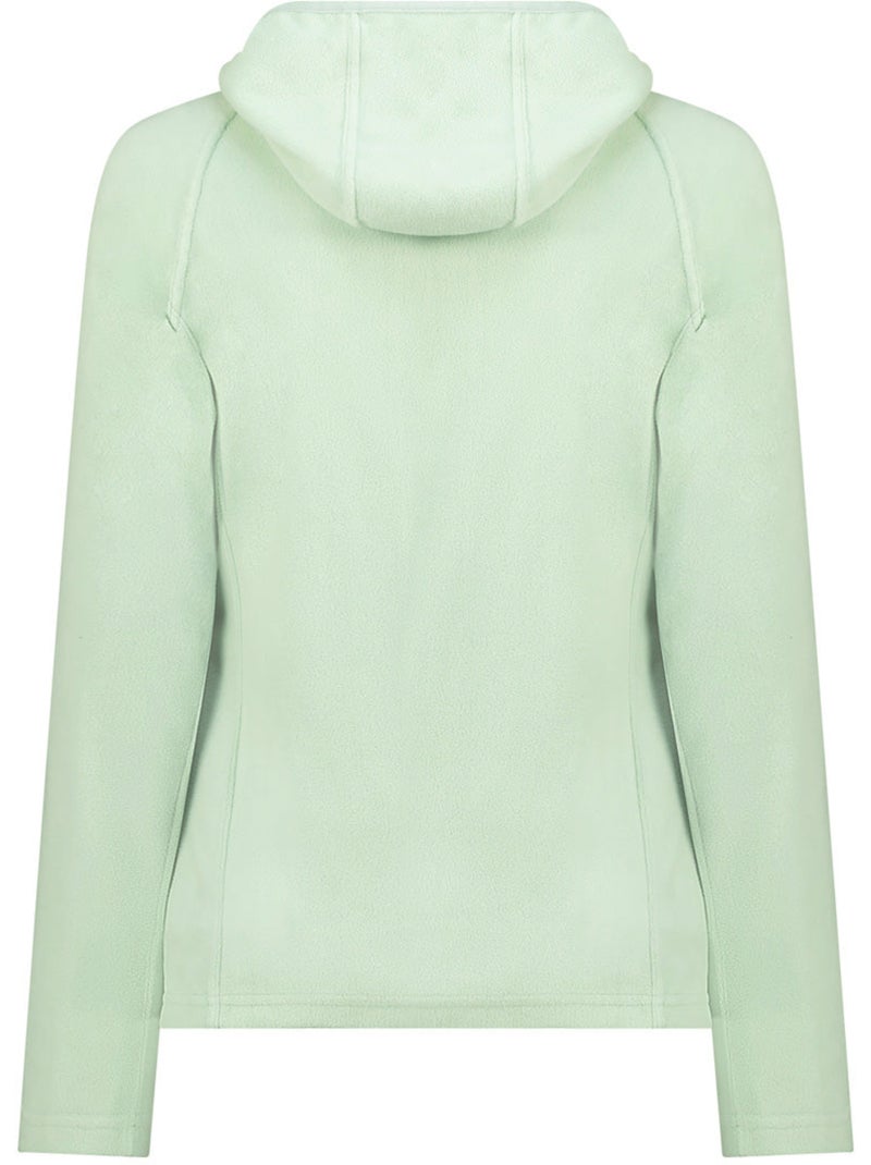 Veste micro-polaire à capuche tugoodeak – canadian peak Vert pastel - Kiabi