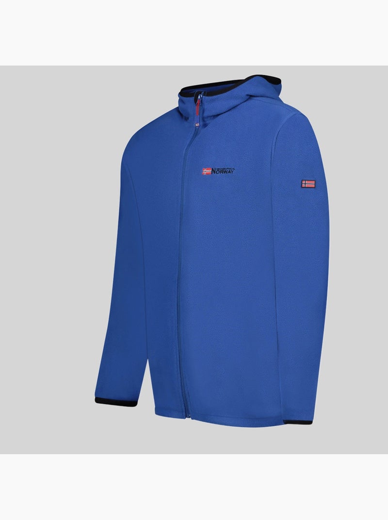 Veste micro-polaire à capuche unicia – geographical norway Bleu roi - Kiabi