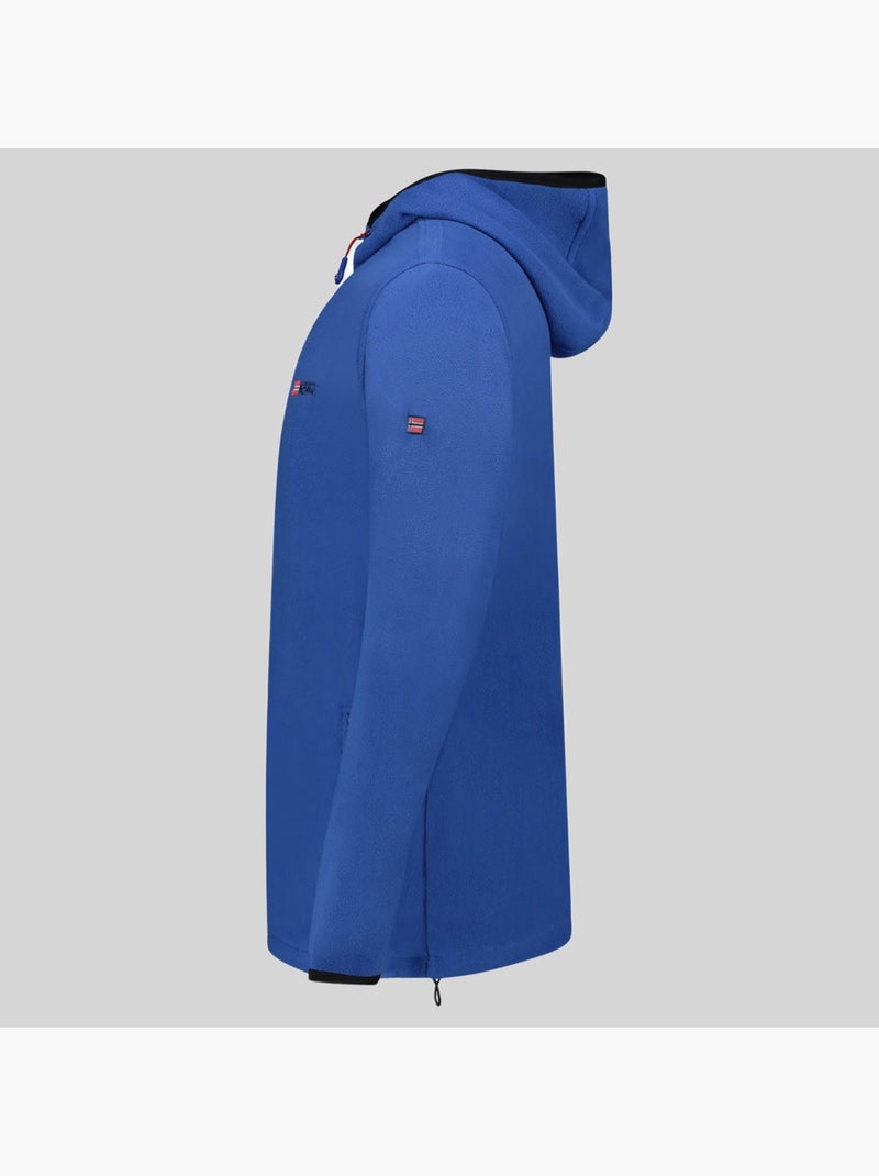 Veste micro-polaire à capuche unicia – geographical norway Bleu roi - Kiabi