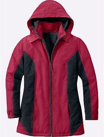 Veste microfibre à capuche amovible avec col montant et poches - taille standard - moda vilona