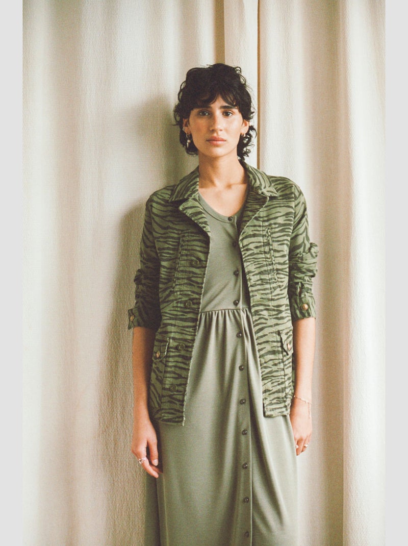 Veste MILIZEBR 'Le Temps Des Cerises' Kaki - Kiabi