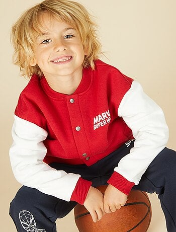 Veste molletonnée bicolore 'Spiderman'