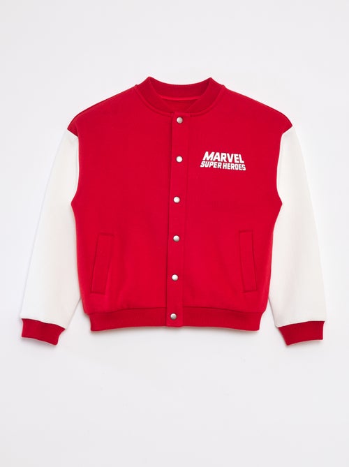 Veste molletonnée bicolore 'Spiderman' - Kiabi