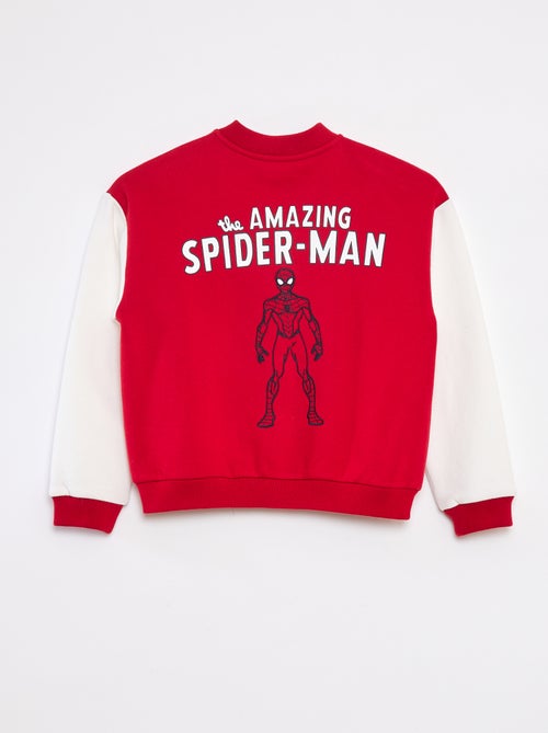 Veste molletonnée bicolore 'Spiderman' - Kiabi