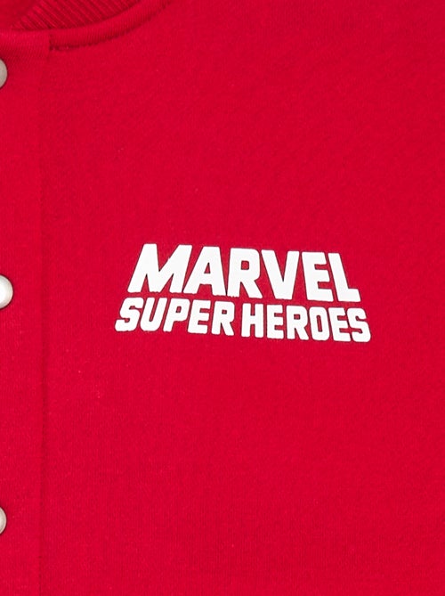 Veste molletonnée bicolore 'Spiderman' - Kiabi