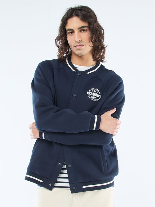 Veste molletonnée style américain - Kiabi