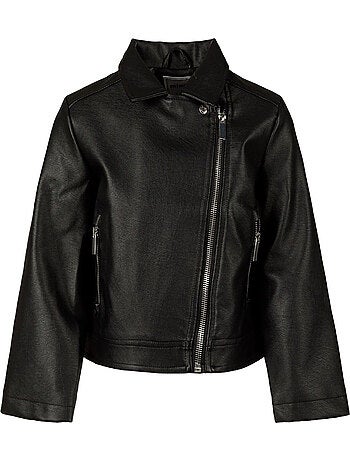 Veste motard motif/style uni - minoti
