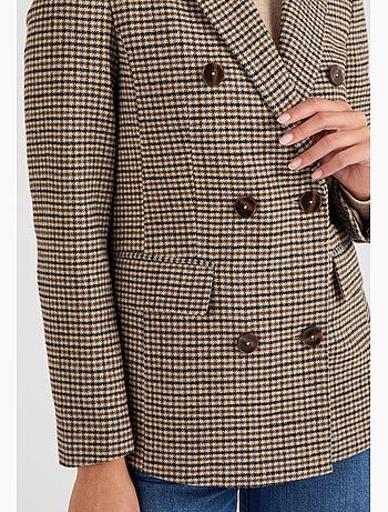 Veste motif pied-de-poule - damart