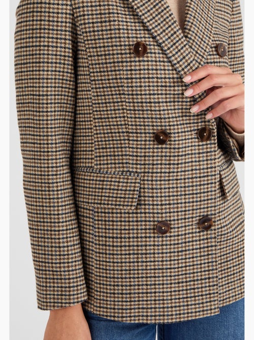 Veste motif pied-de-poule - damart - Kiabi Veste motif pied-de-poule - damart - Kiabi