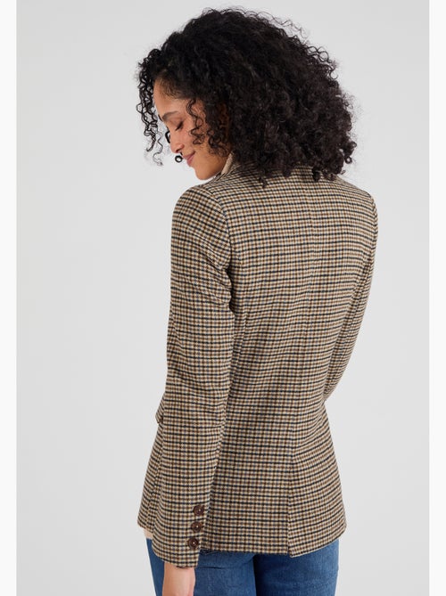 Veste motif pied-de-poule - damart - Kiabi Veste motif pied-de-poule - damart - Kiabi