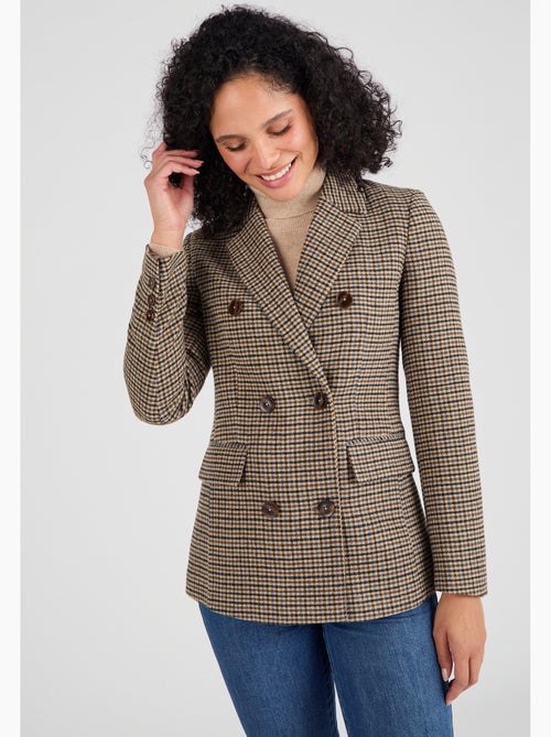 Veste motif pied-de-poule - damart - Kiabi Veste motif pied-de-poule - damart - Kiabi