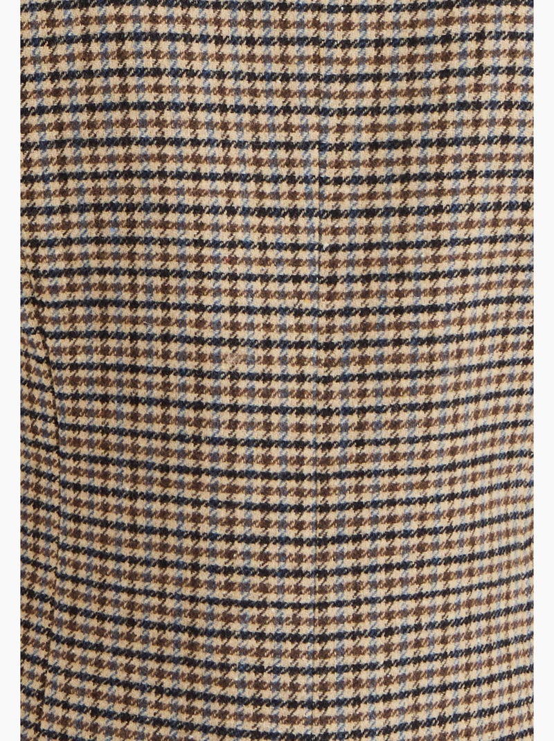 Veste motif pied-de-poule - damart Marron - Kiabi