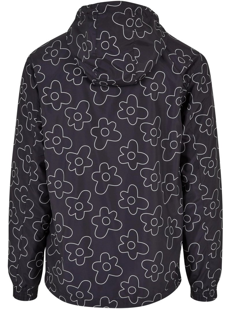Veste motif/style fleur - urban classics Noir - Kiabi