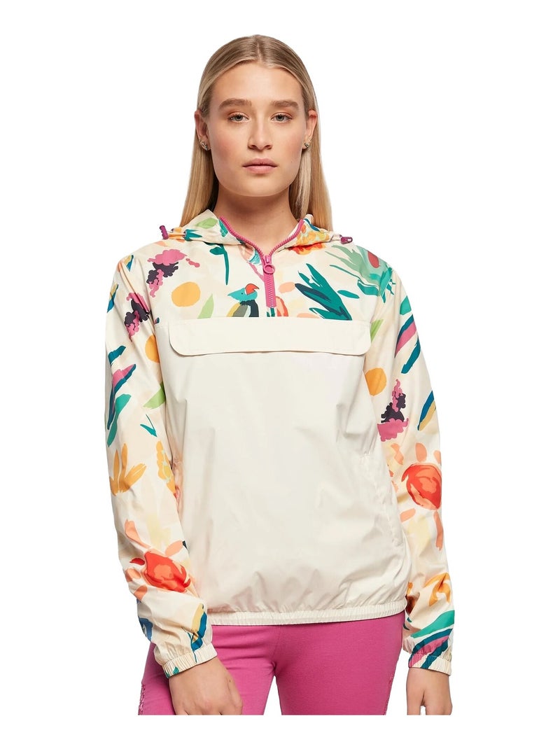 Veste motif/style imprimé mixte - urban classics Blanc nacré - Kiabi