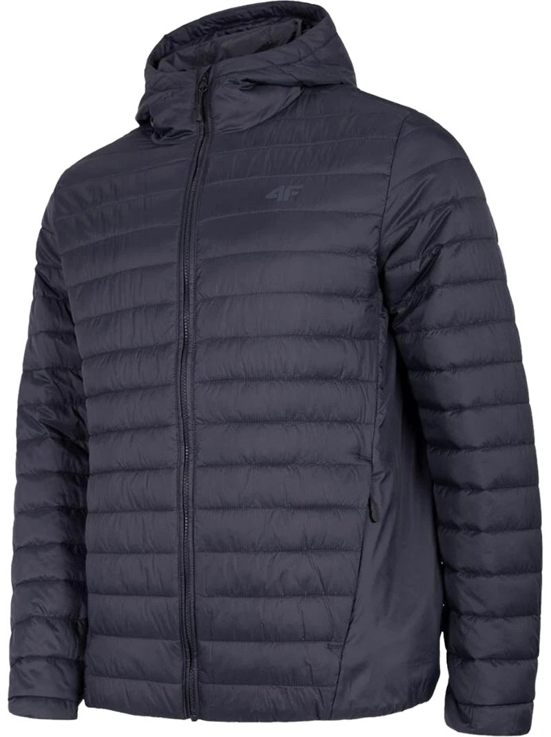 Veste motif/style matelassé - 4f Bleu marine - Kiabi