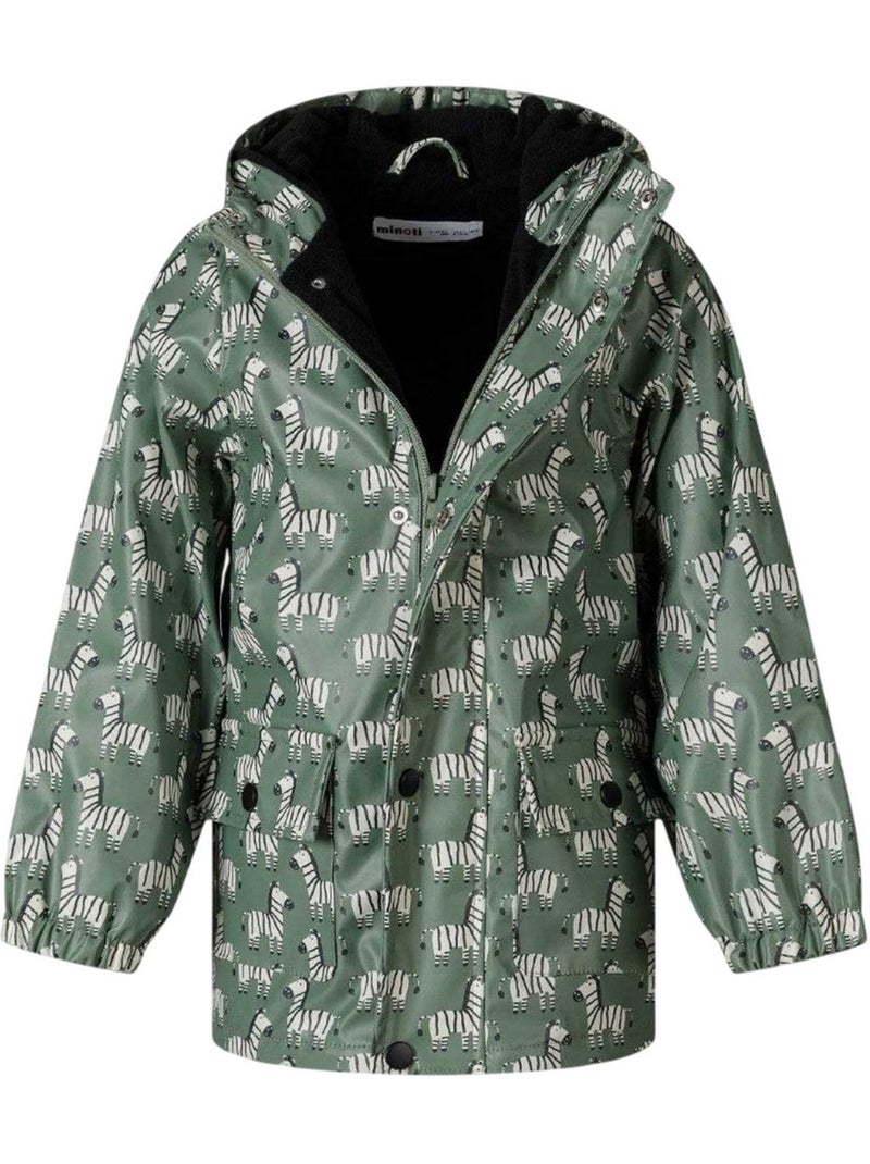 Veste motif/style zèbre - minoti Vert - Kiabi