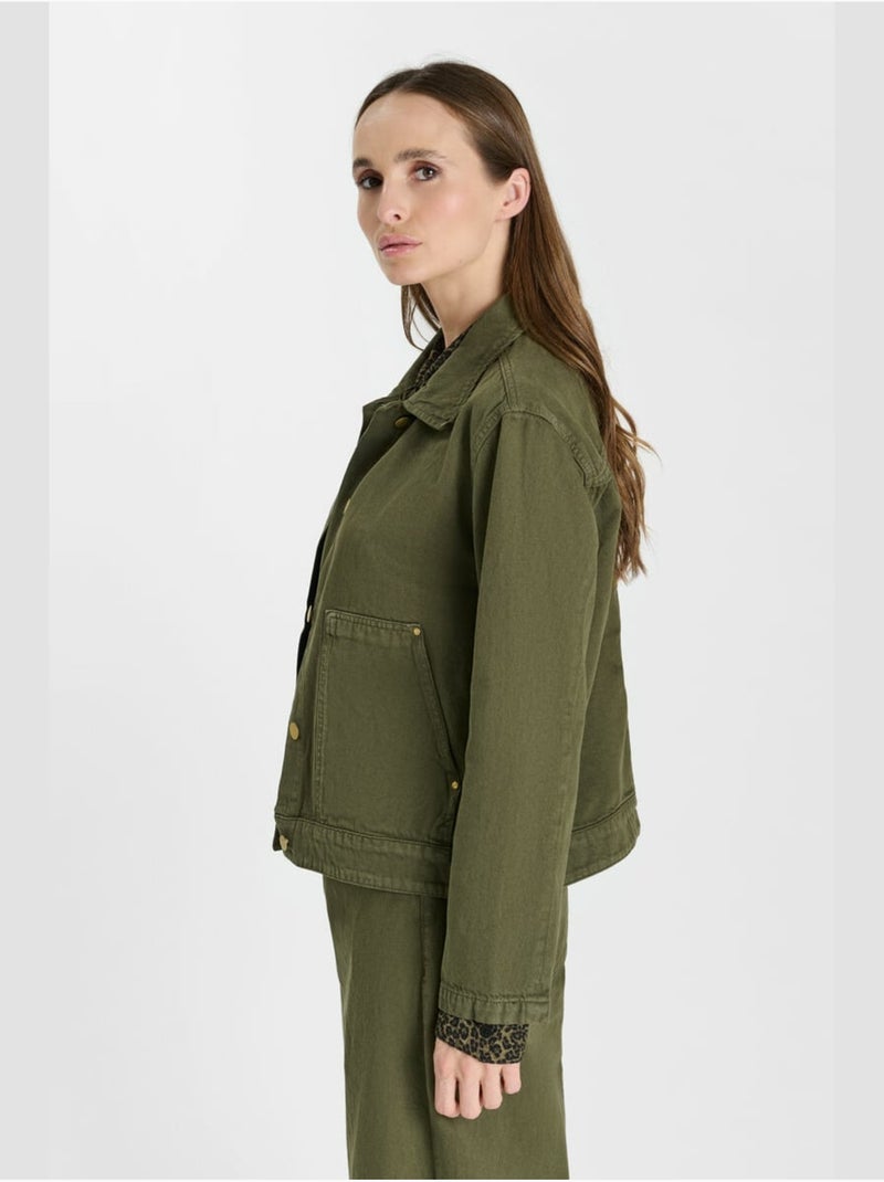 Veste orlan 'le temps des cerises' Kaki - Kiabi