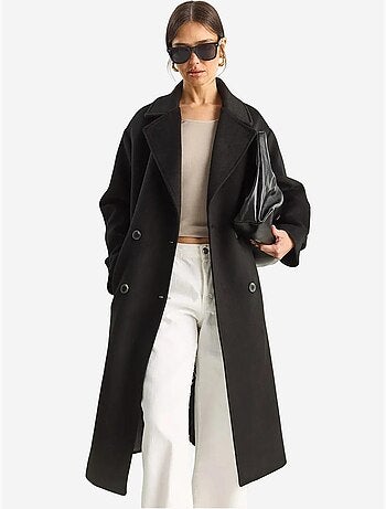 Veste oversize en peluche mélangée de coton boutonné lucci
