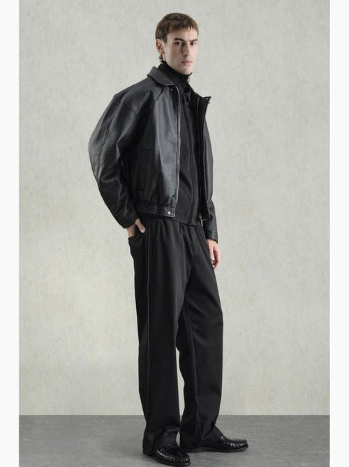 Veste oversize en similicuir avec fermeture éclair giesto - Kiabi Veste oversize en similicuir avec fermeture éclair giesto - Kiabi