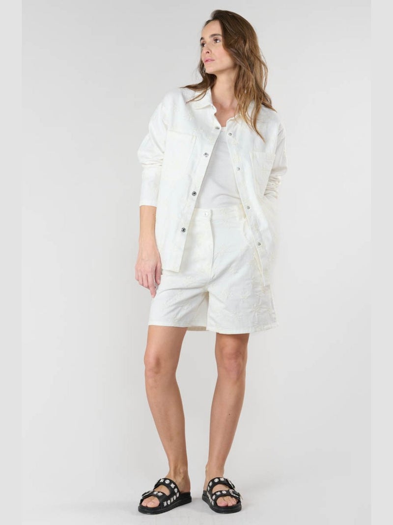 Veste PHYSOST 'Le Temps Des Cerises' Blanc - Kiabi