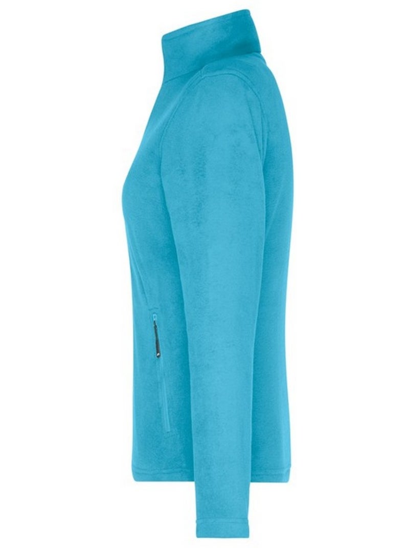 Veste polaire - james and nicholson Bleu marine/Turquoise - Kiabi